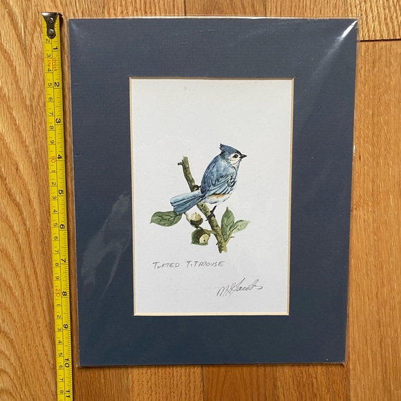 Tufted Titmouse watercolor print - Picture 4 of 5